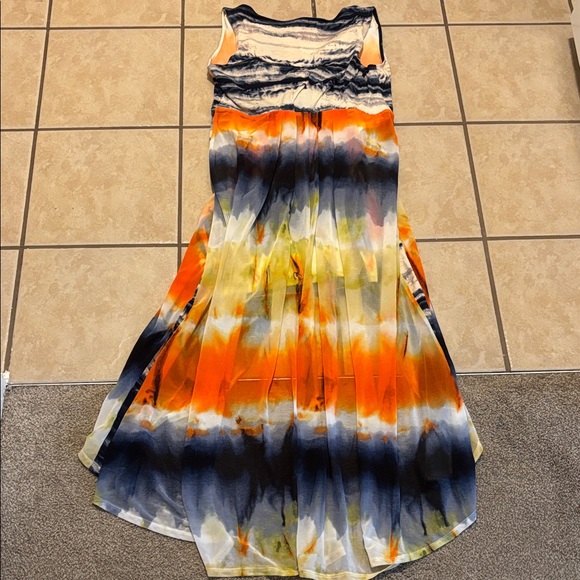 Vibrant Multicolor Sleeveless Maxi Dress - Picture 4 of 4